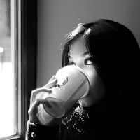 Lady Drinking Coffee