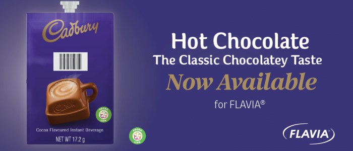 FLAVIA Cadbury hot chocolate now available